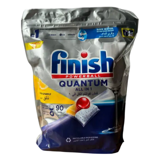 Капсулы для посудомоечных машин Finish Quantum All in 1 Lemon 90 шт. (26359253)