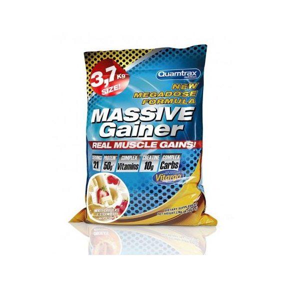 Гейнер Quamtrax Massive Gainer 3700 г 21 порция White Chocolate/Strawberry