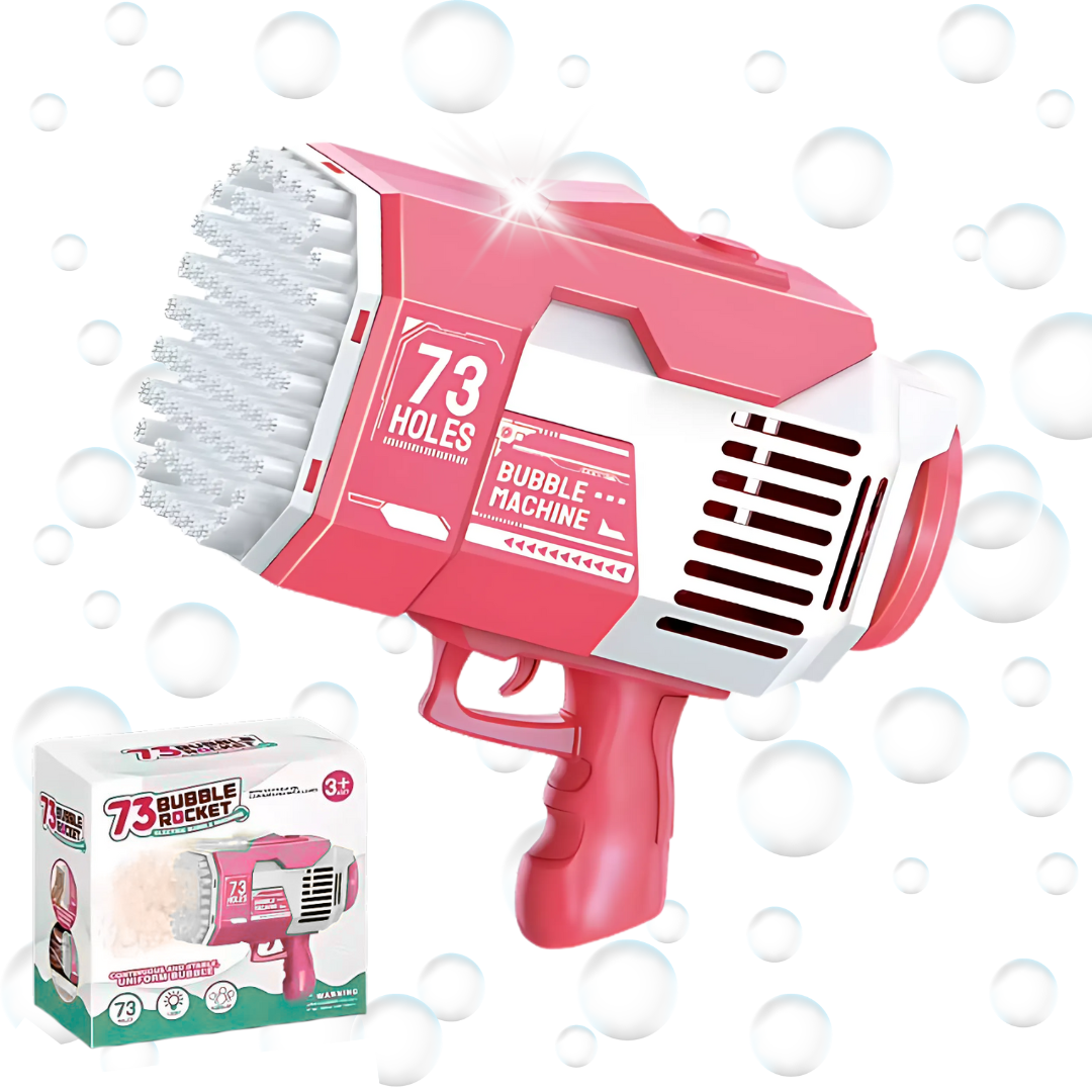 Генератор мыльных пузырей на аккумуляторе для детей Розовый - фото 5 Генератор мыльных пузырей на аккумуляторе для детей Розовый - фото 5