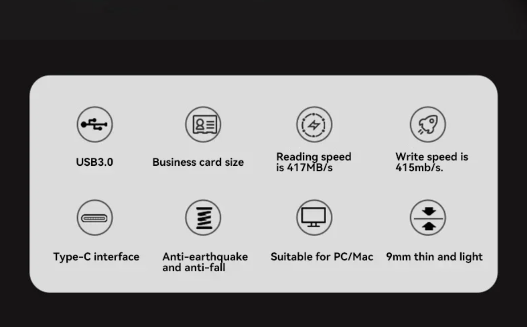 Диск жесткий внешний SSD USB 3.0 портативный 1 тБ (29044890) - фото 2
