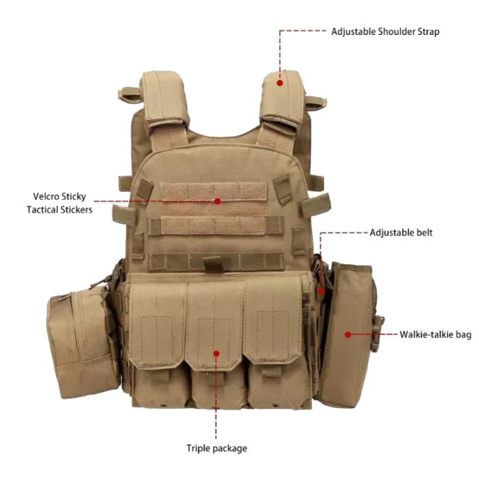 Жилет HLV A64 Песочный (014536) - фото 3 Жилет HLV A64 Песочный (014536) - фото 3