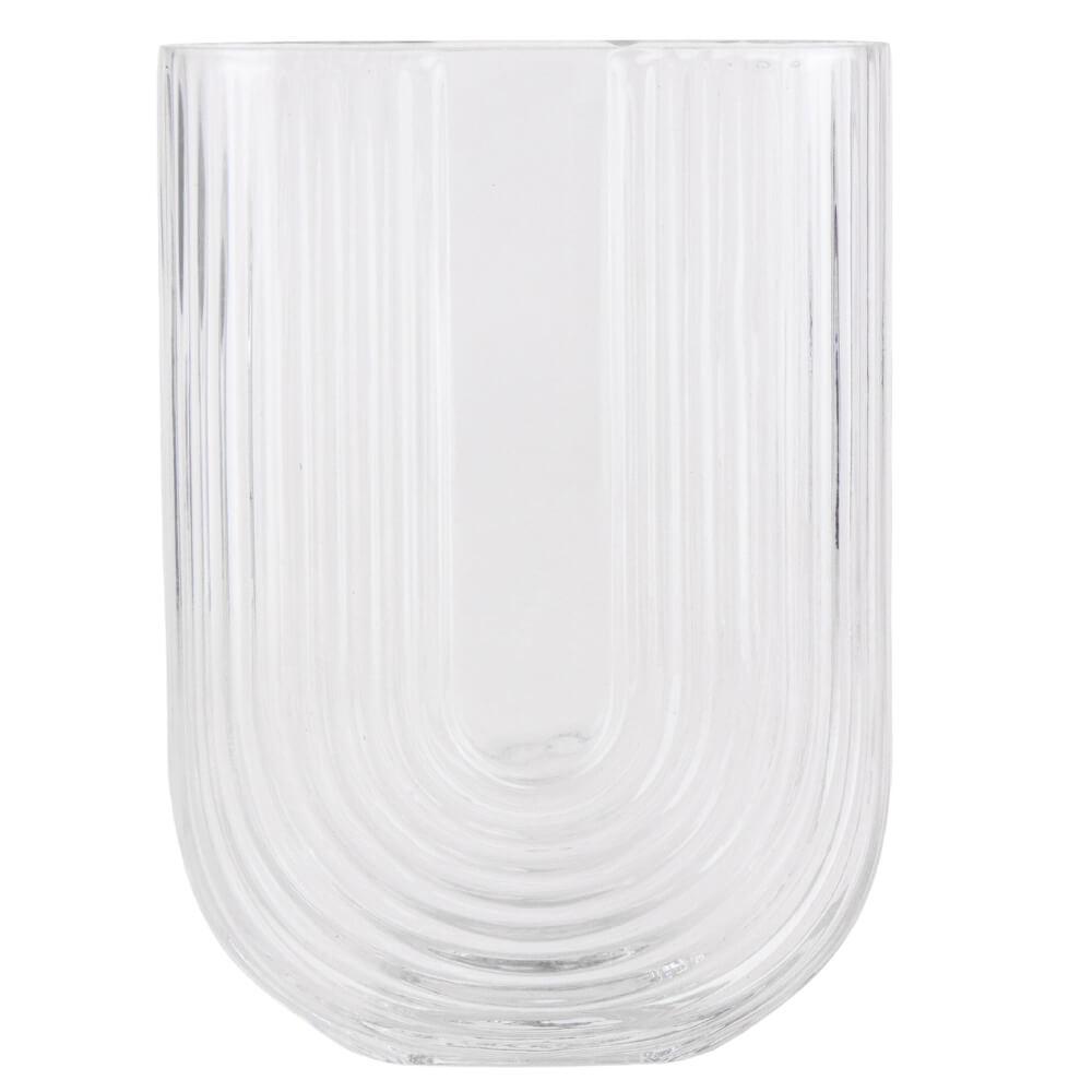 Ваза стеклянная Elisey Симфония 18 см Белый (9049-009)