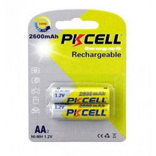 Акумулятор PKCELL AA/HR06 2600 mAh NiMH Rechargeable Battery Blister 2 шт. (PC/AA2600-2B)