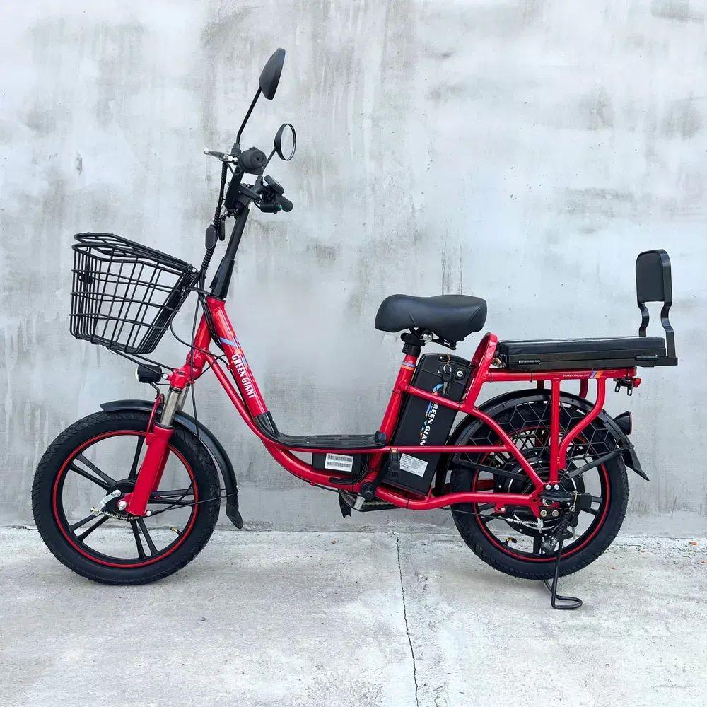 Електровелосипед Green Giant U18 двомісний 18" 600 W/48 V/26 Ah з розкладним багажником/сидінням Червоний - фото 2 Електровелосипед Green Giant U18 двомісний 18" 600 W/48 V/26 Ah з розкладним багажником/сидінням Червоний - фото 2