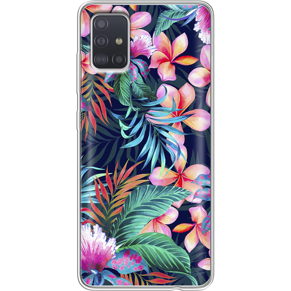 Чохол Boxface Samsung A515 Galaxy A51 flowers in the tropics Прозорий силікон (38808-up1971-38808)