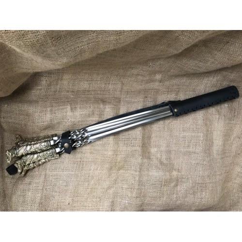 Шампура Верный друг в колчанке из натуральной кожи