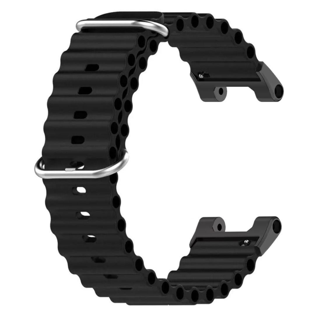 Ремешок силиконовый Primolux Ocean для часов Xiaomi Amazfit T-Rex A1918/T-Rex Pro A2013 Black (35369919)