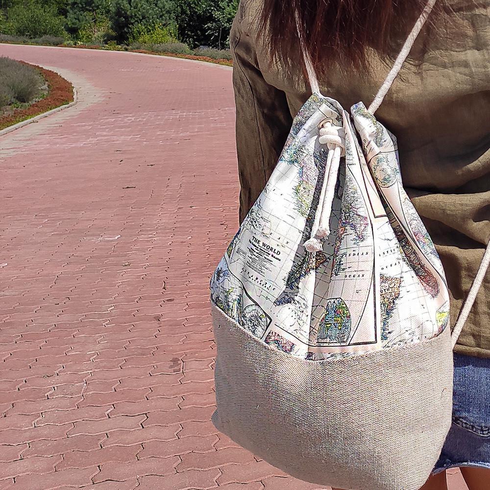 Рюкзак тканевый Presentville Summer Карта (RSUM 20A008) - фото 2 Рюкзак тканевый Presentville Summer Карта (RSUM 20A008) - фото 2