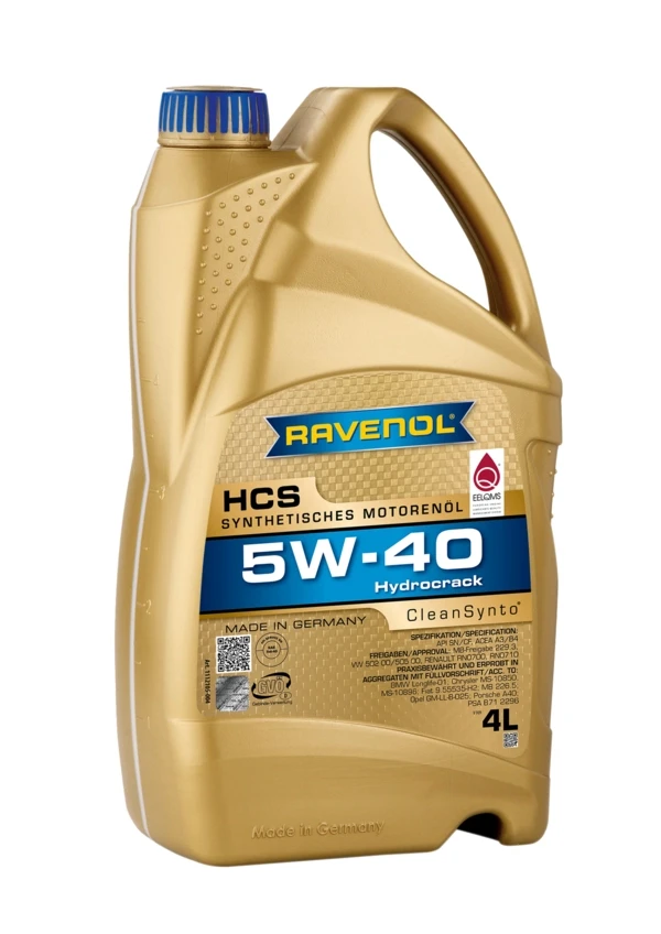 Моторное масло RAVENOL HCS 5W-40 синтетика 4 л (1112105-004)