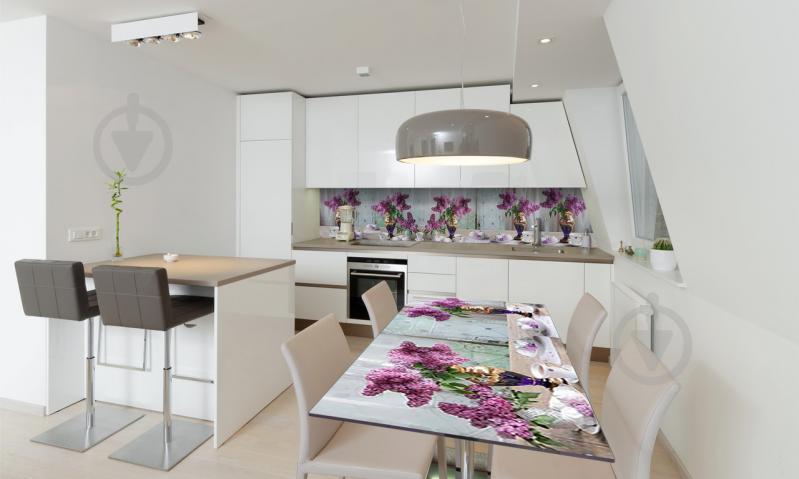 Наклейка виниловая на стол Zatarga «Букеты Сирени» 600х1200 мм Z180573st