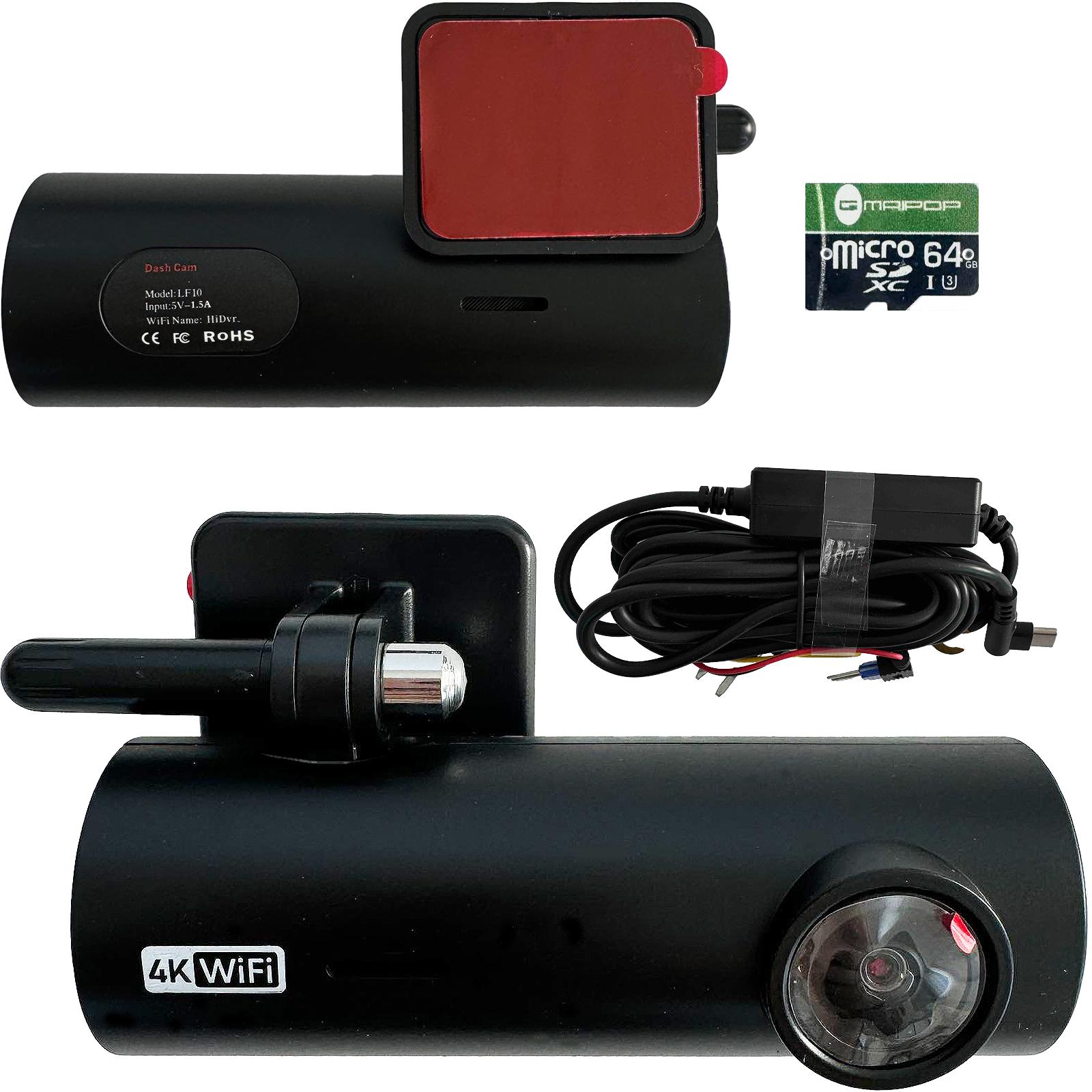 Видеорегистратор автомобильный 4K WIFI с системой круглосуточного мониторинга парковки с SD-картой 64 Гб - фото 2 Видеорегистратор автомобильный 4K WIFI с системой круглосуточного мониторинга парковки с SD-картой 64 Гб - фото 2