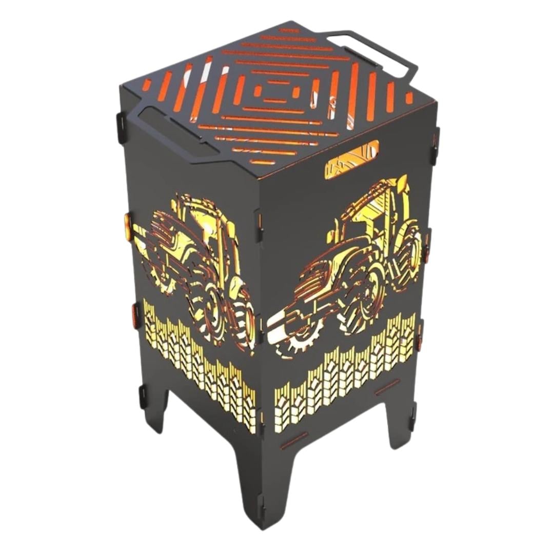 Мангал-барбекю Carino Трактор разборный 470х380х753 мм металл 3 мм (34183501)