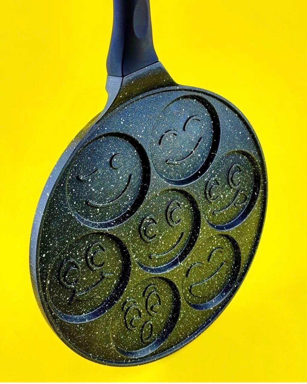 Сковорідка для млинців Edenberg з антипригарним мармуровим покриттям 27 см (EB-7511) - фото 2 Сковорідка для млинців Edenberg з антипригарним мармуровим покриттям 27 см (EB-7511) - фото 2