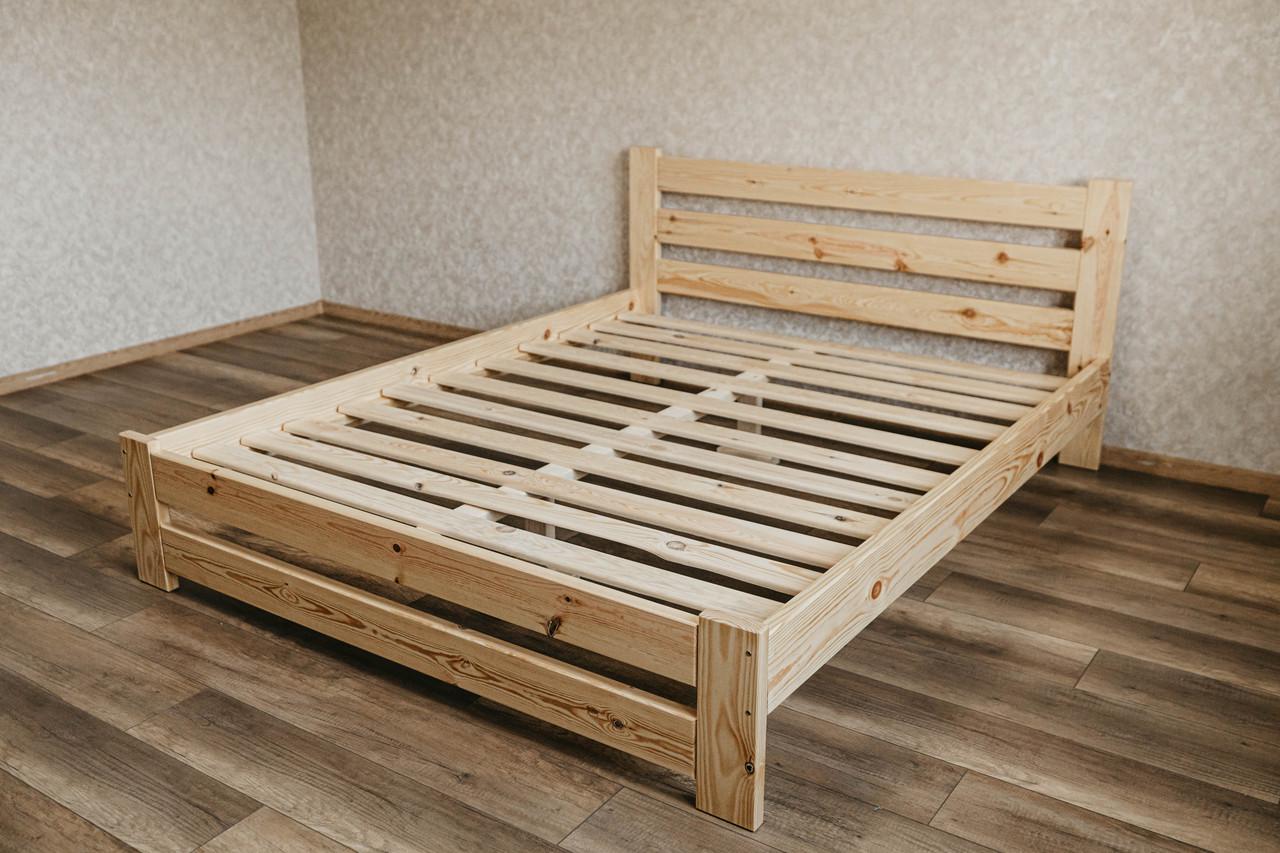 Ліжко двоспальне з масиву сосни лаковане 120x200 см (1866319521) - фото 5 Ліжко двоспальне з масиву сосни лаковане 120x200 см (1866319521) - фото 5