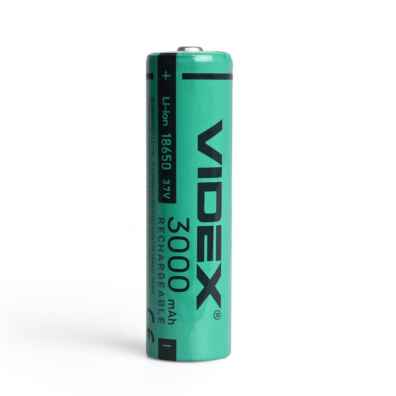 Акумулятор Videx 18650 3000 mAh Li-Ion 3,7V без захисту (27259619) Акумулятор Videx 18650 3000 mAh Li-Ion 3,7V без захисту (27259619)