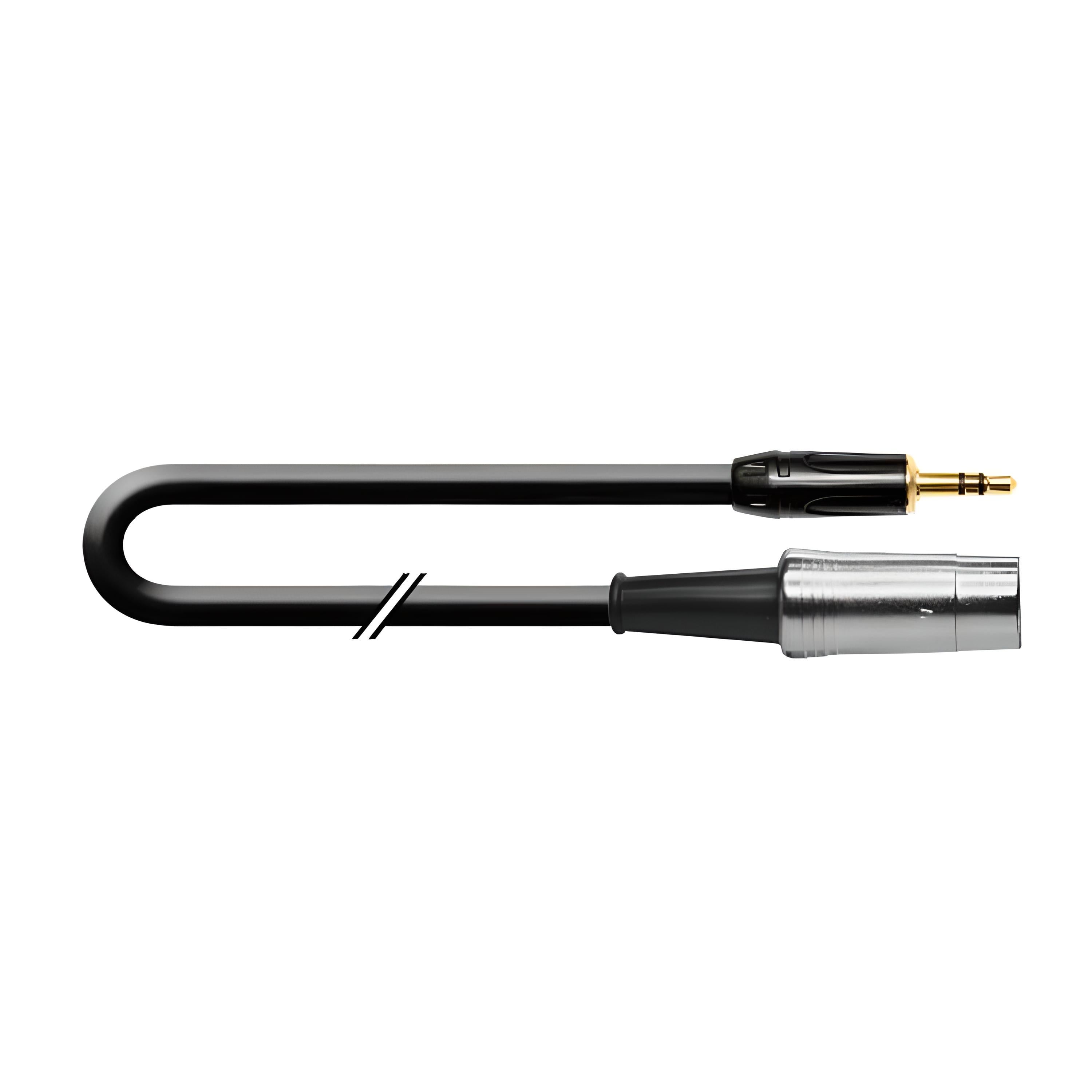 Кабель переходной 1T-AIC25-02 Jack 3.5-DIN5 2 м d 6 мм Черный (000001817)