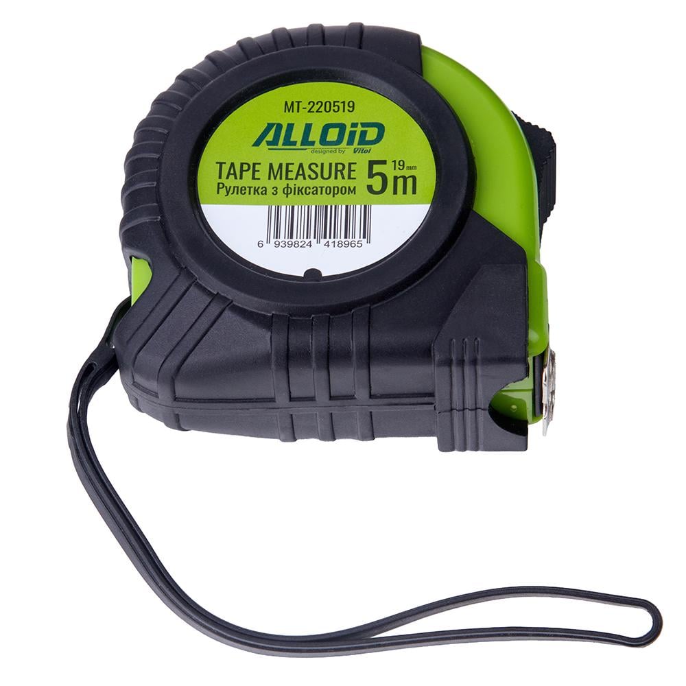 Рулетка з фіксатором Alloid Base 19 мм 5 м (MT-220519)