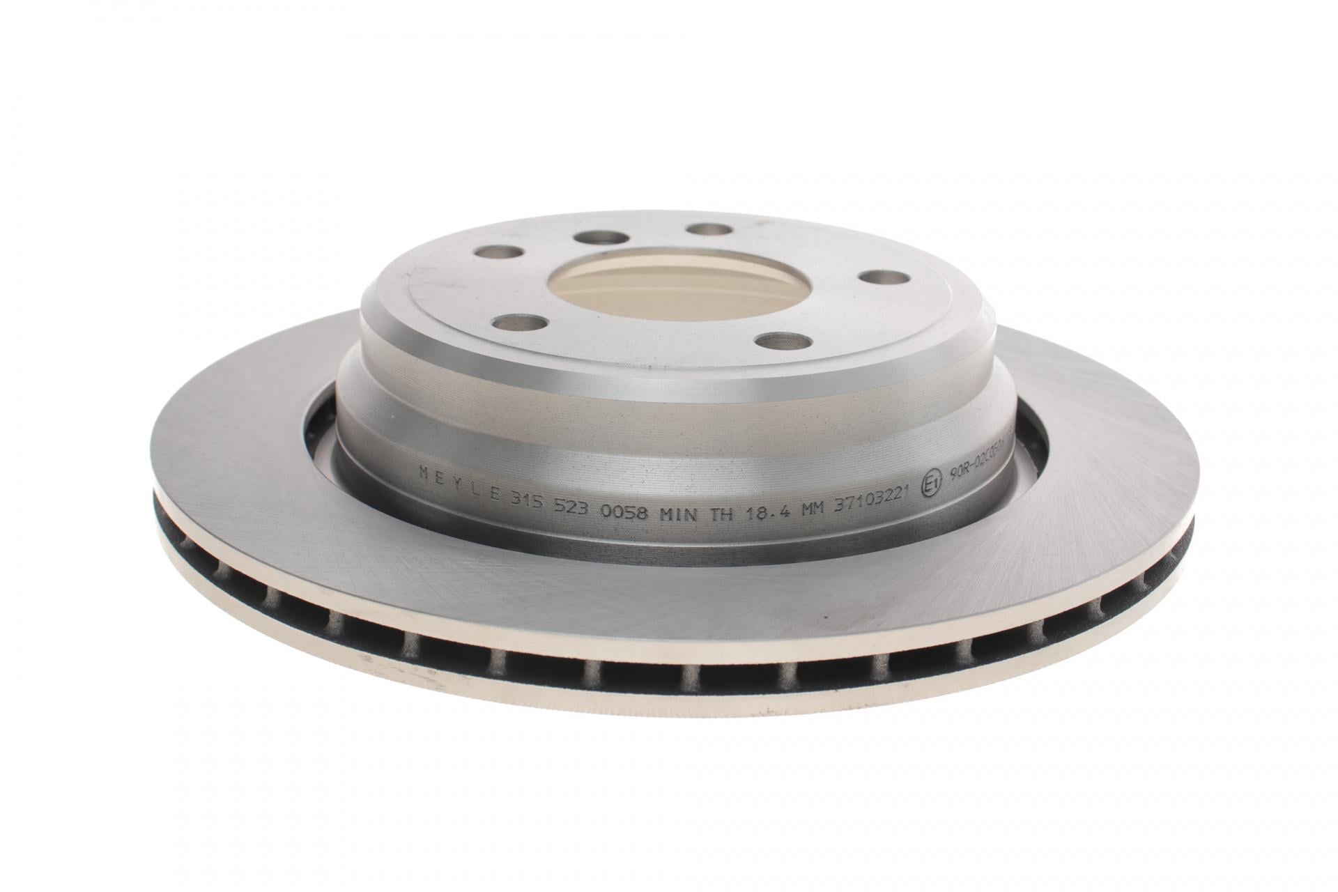 Диск тормозной задний Meyle для BMW 5 E39 95-03 298x20 мм (315 523 0058)