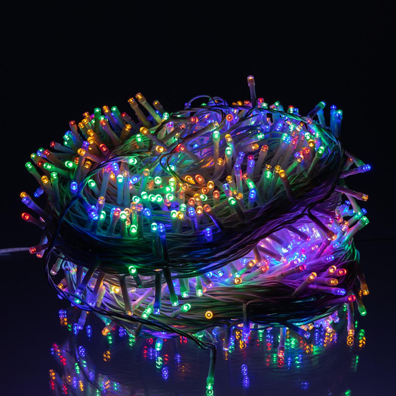 Гирлянда уличная Рождественская фея CF1000L100MWML 100 м 1000 LED Белый/Мультиколор (29912952)