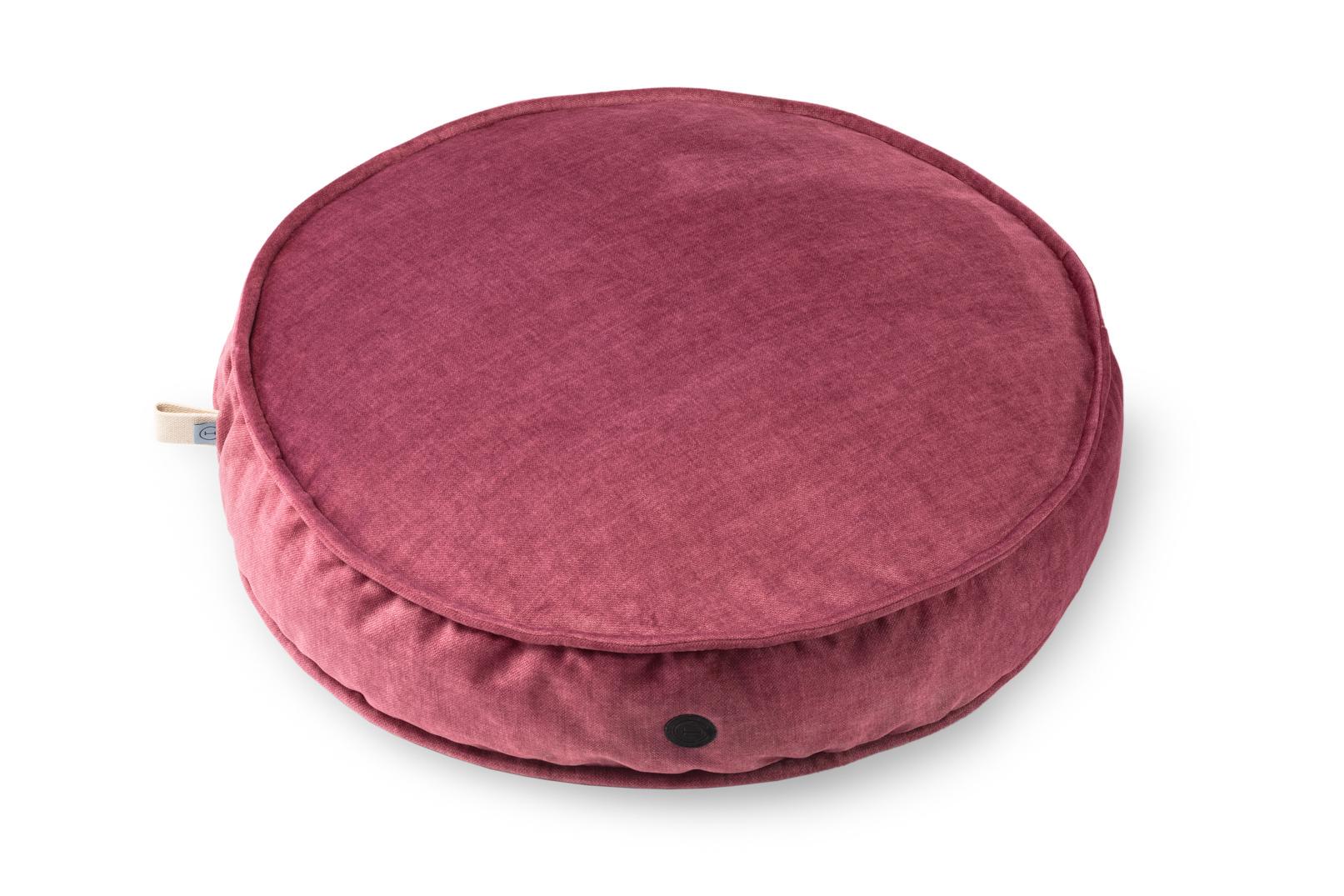 Подушка кругла для тварин Harley and Cho Island Memory Foam ⌀ 65 см Berry (3103208) - фото 2