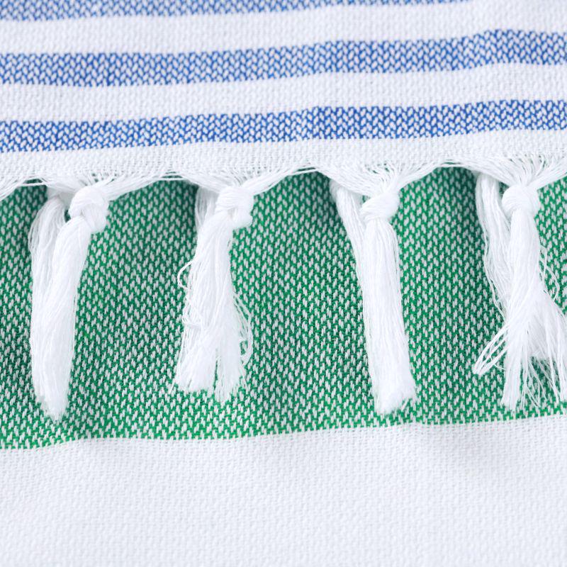 Рушник пештемаль Lovely Svi бавовна XХL 100x180 см Green/Blue Stripes (6032025) - фото 6