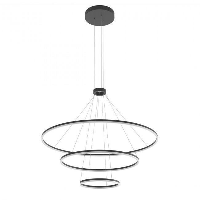 Підвісний світильник Redo ORBIT SU LED 200W D1500+1000+600 TRIAC 4000K 4.1.2 Sand Black (01-2486)