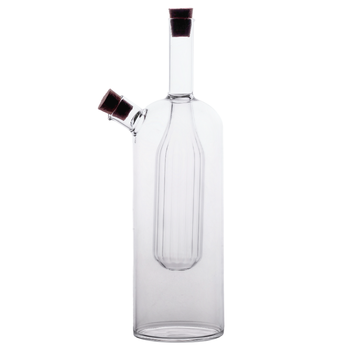 Пляшка для олії та оцту подвійна Paci скляна 100/400 мл (HP-34-13)