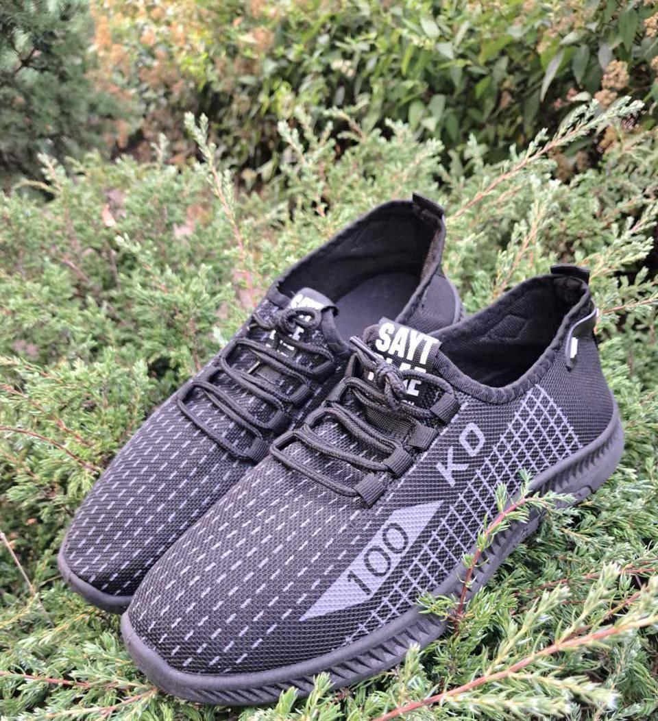Кроссовки мужские SAYT летние сетчатые дышащие р. 42 Черный (31369782)
