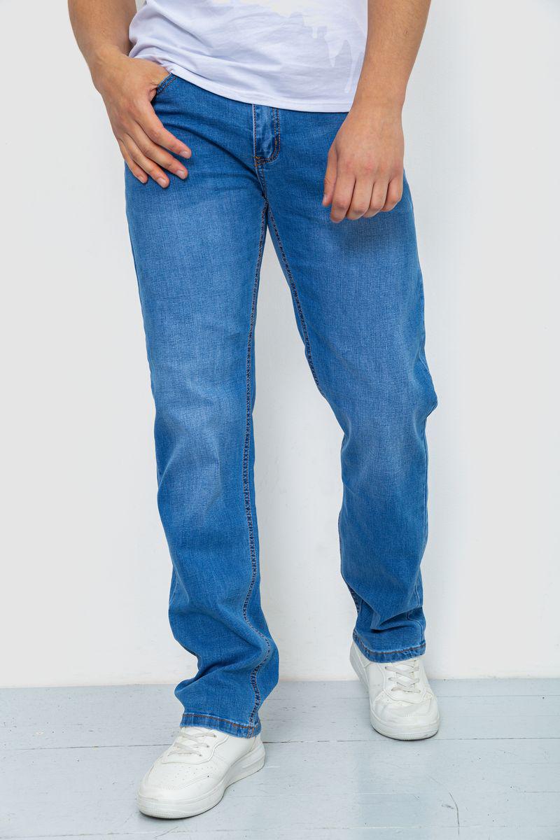 Джинсы мужские с потертостями Ager 244R22-784 р. 33 Голубой (110720_816974)