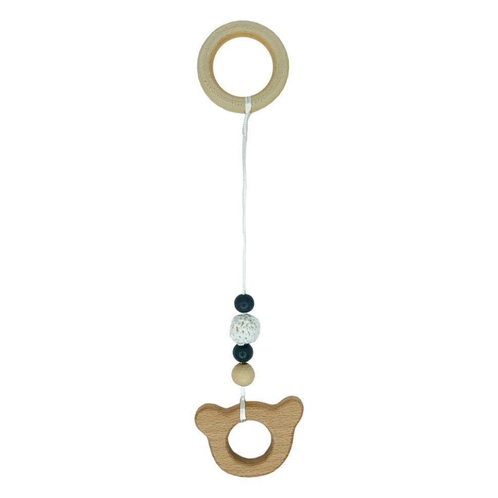 Прорезыватель деревянный Мишка с подвеской (FR-132-R-114)