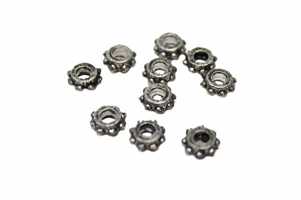Шестеренки металлические для бижутерии 6 мм 10 шт.