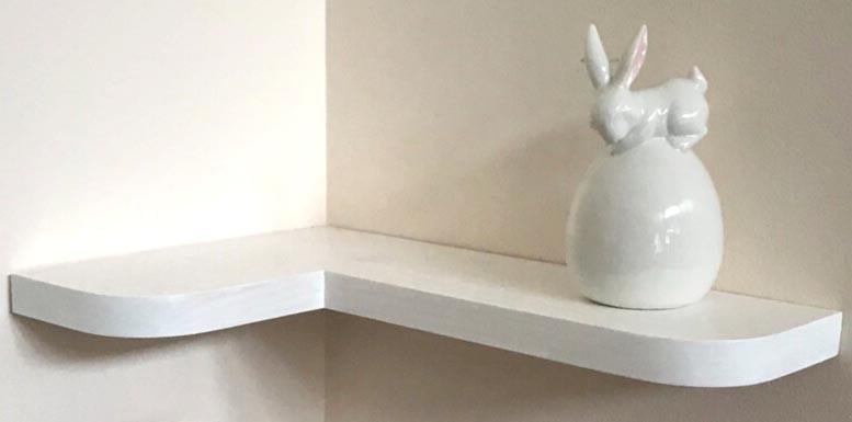 Полка для ванной из дерева Лейцен 2 Зефир (ВНП/211120)