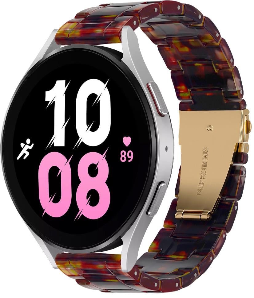 Ремешок из Cмолы Resin для Galaxy Watch 5 44 мм Orange Black (29634-47)