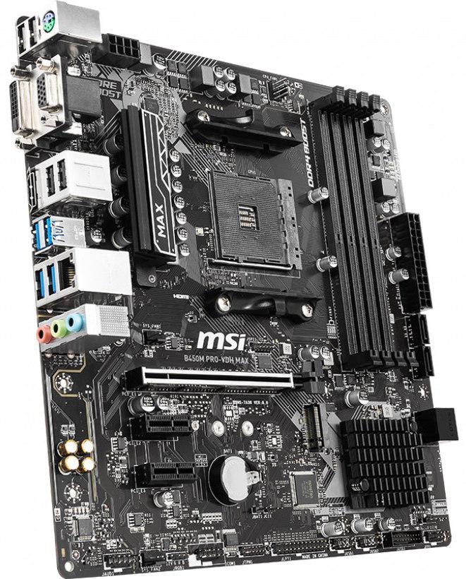 Материнская плата MSI B450M PRO-VDH MAX (12430219) - фото 1 Материнская плата MSI B450M PRO-VDH MAX (12430219) - фото 1