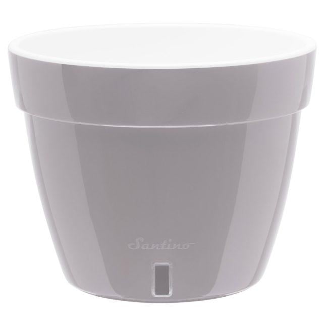 Горшок для цветов ASTI 6 л Серый/Белый - фото 1