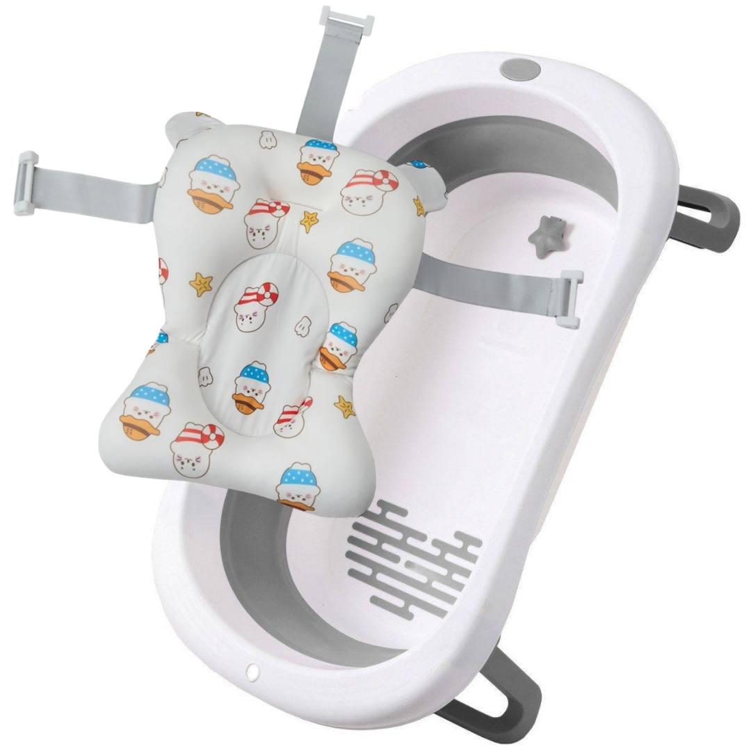 Набір ванна складана Комфорт з гіркою Милий тюлень BH-326G+CS Babyhood Сірий (29390739)