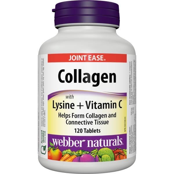 Витамины Webber Naturals Collagen Lysine Vit. C 120 таблеток