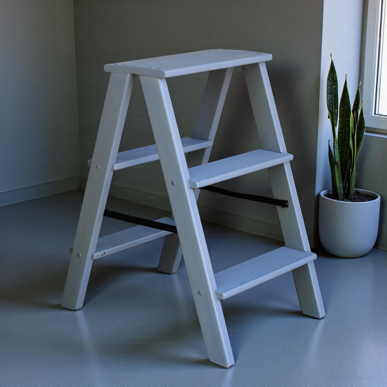 Табурет-лестница деревянный Студія Дерева Вільха Вестерн бытовой двухсторонний 3 ступеньки Серый (31002870) - фото 1 Табурет-лестница деревянный Студія Дерева Вільха Вестерн бытовой двухсторонний 3 ступеньки Серый (31002870) - фото 1