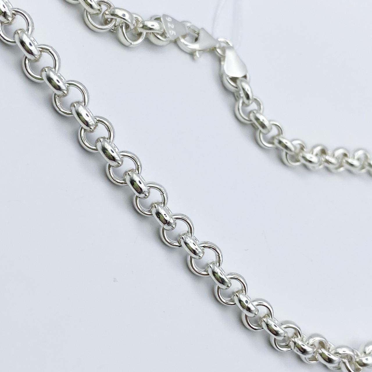 Цепочка серебряная Якорь круглый 60 см 28,42 г