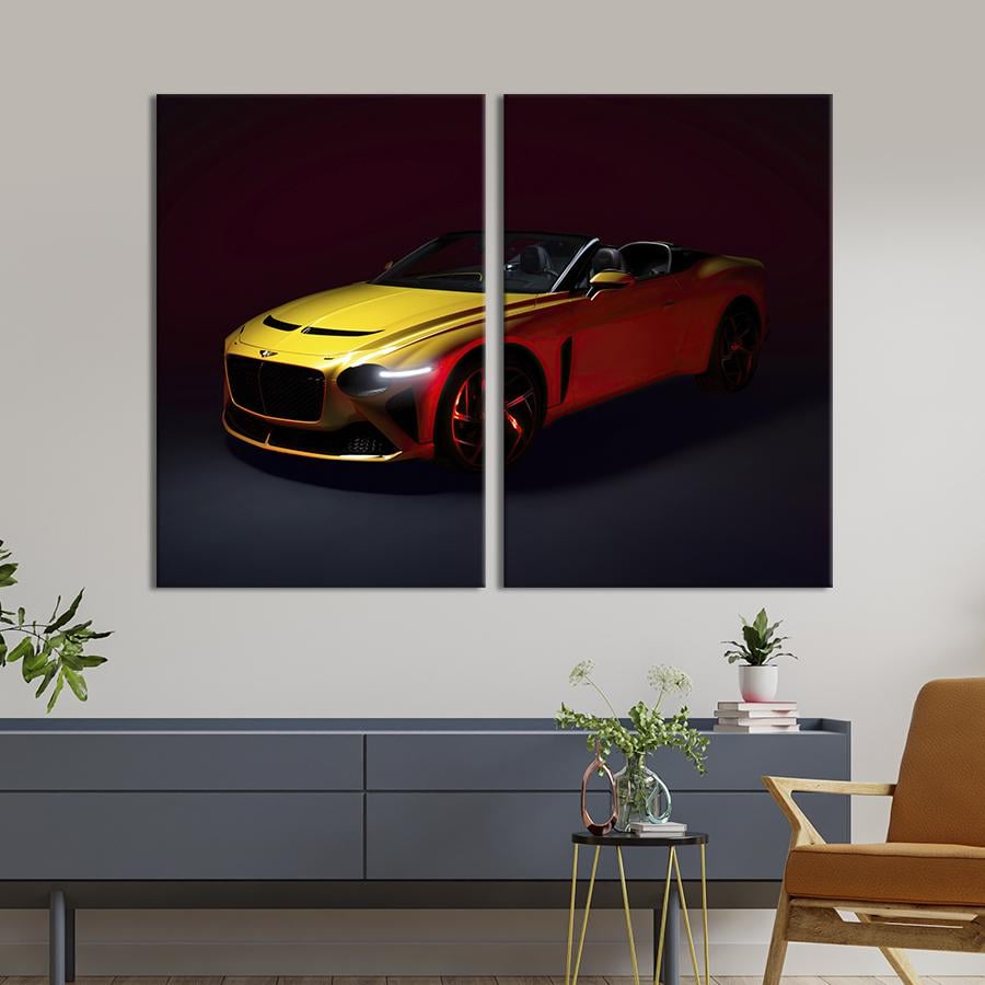 Картина на холсте Шикарный автомобиль Bentley Bacalar 111x81 см (1273-2)