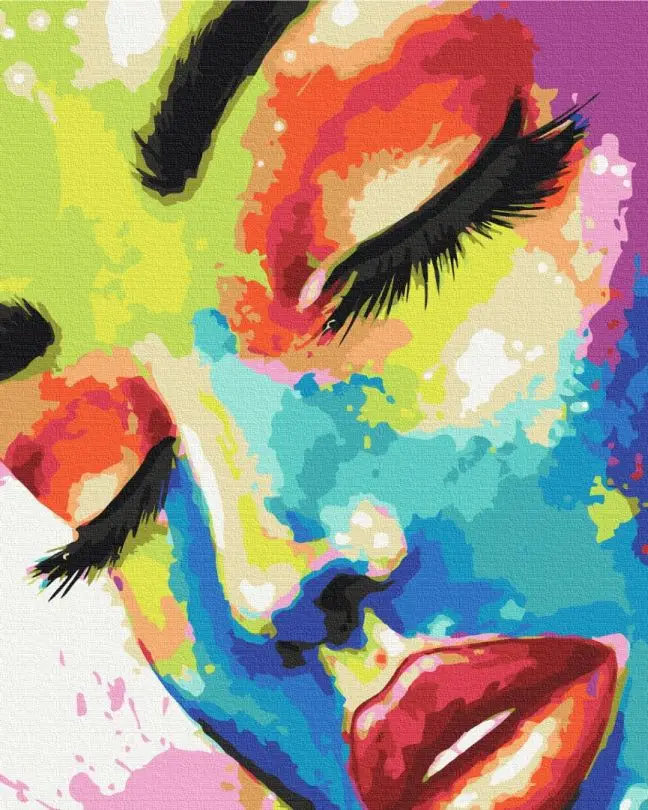 Картина по номерам Brushme Женщина в красках 40x50 см (BSM-B37607) Картина по номерам Brushme Женщина в красках 40x50 см (BSM-B37607)