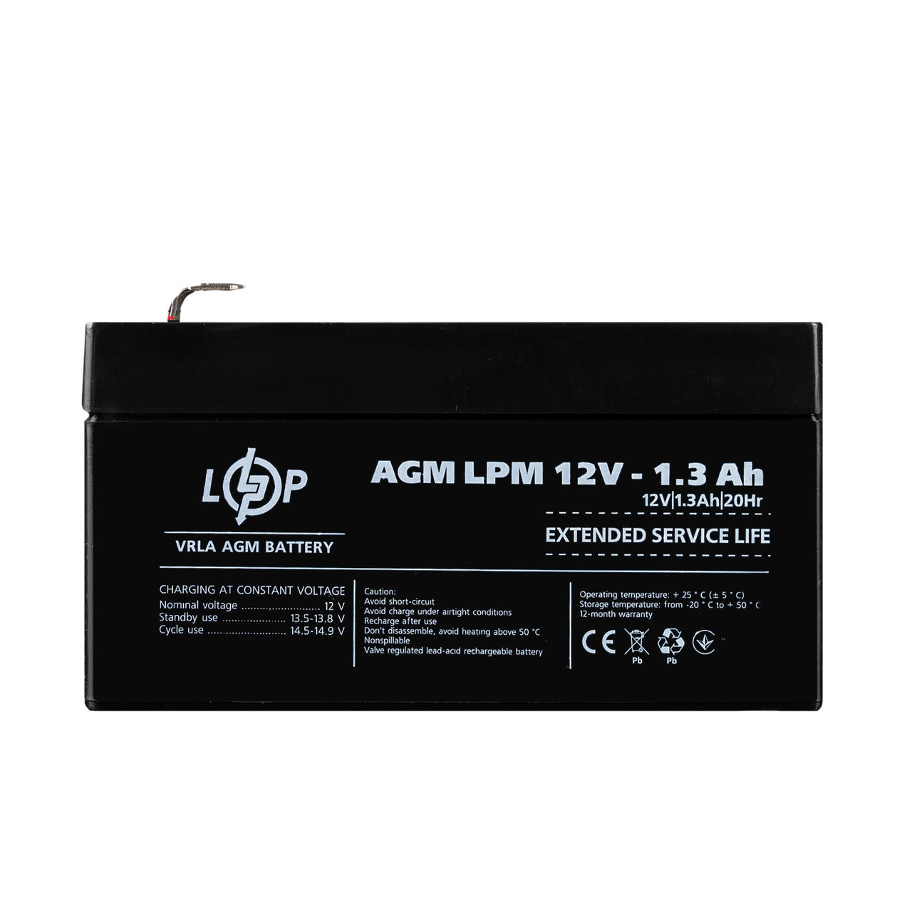 Акумулятор AGM LPM 12V-1.3 Ah (28151808)