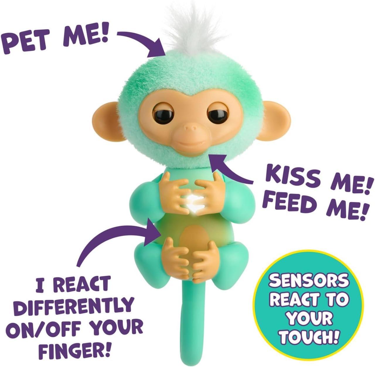 Обезьянка интерактивная Fingerlings 2023 Interactive Baby Monkey Ava (30357595) - фото 4