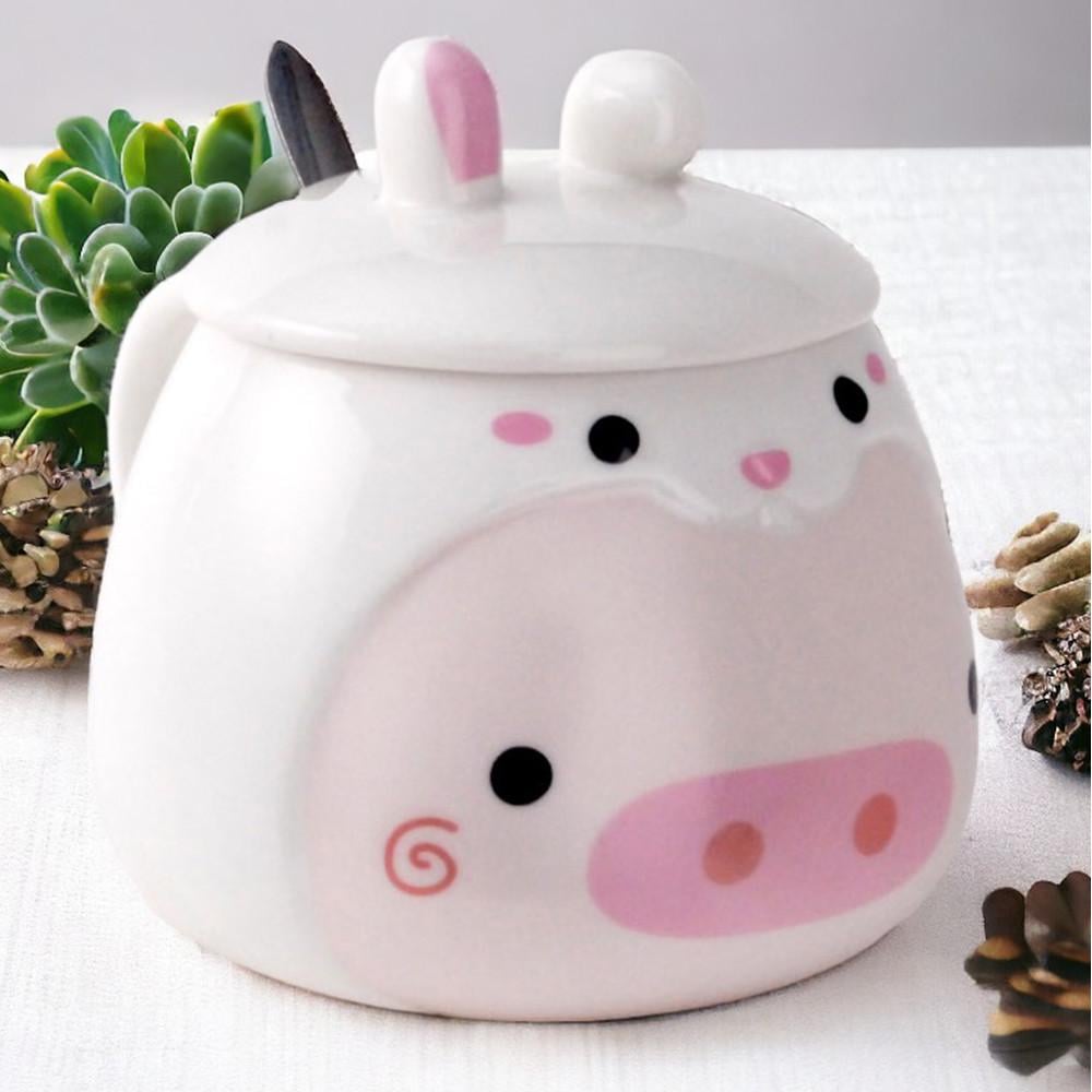 Чашка керамическая Фейс/Свинка с крышкой и ложкой 400 мл (21-свин-O8030-118) Чашка керамическая Фейс/Свинка с крышкой и ложкой 400 мл (21-свин-O8030-118)