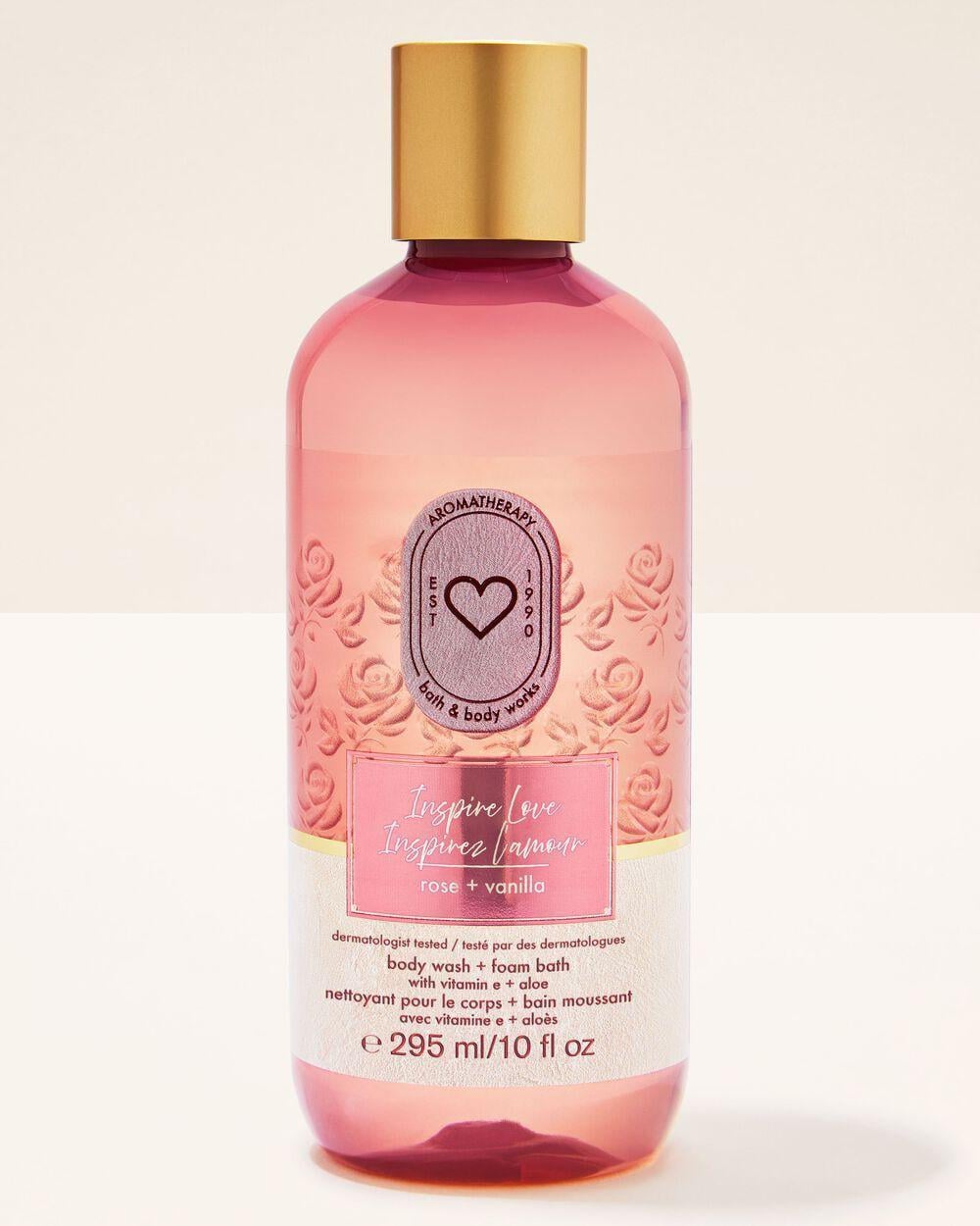 Гель для душа Bath & Body Works Inspire Love Rose + Vanilla Body Wash 295 мл (667659427680)