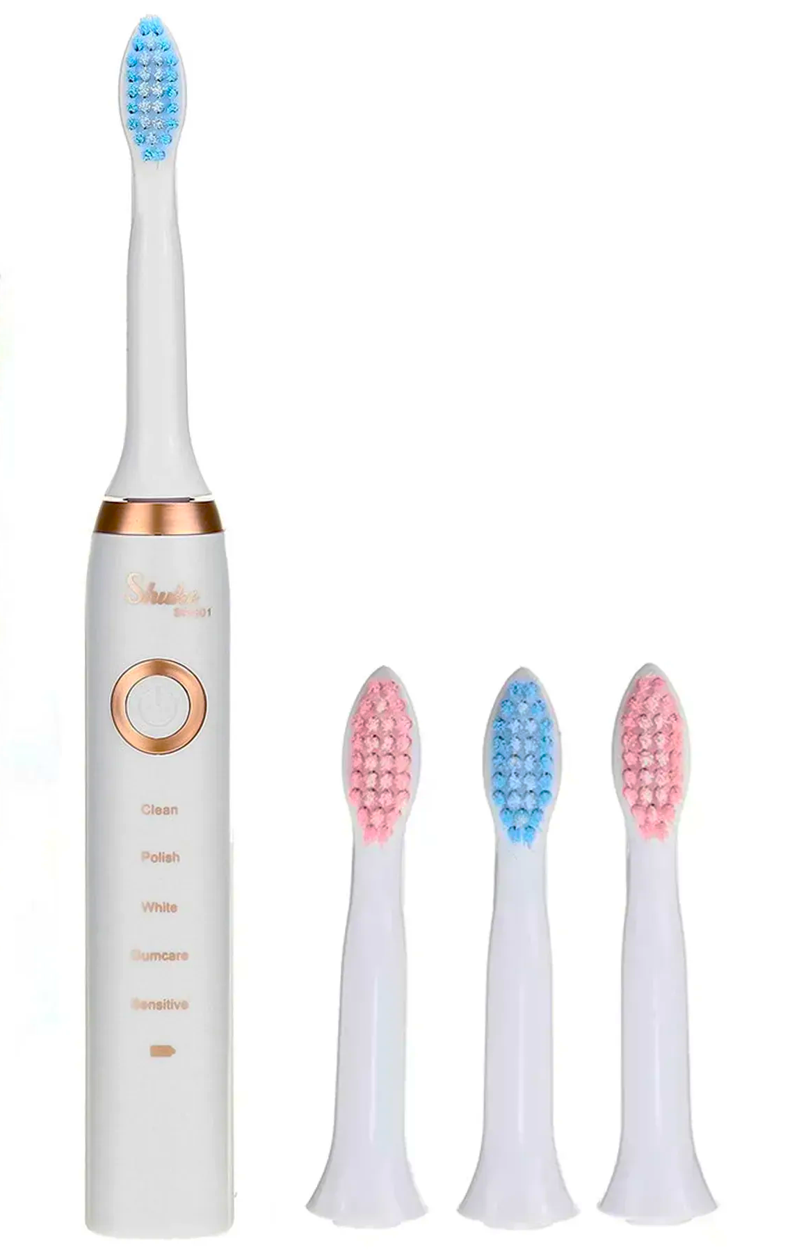 Зубная щетка электрическая Shuke USB с 4 насадками Белый (30587187)