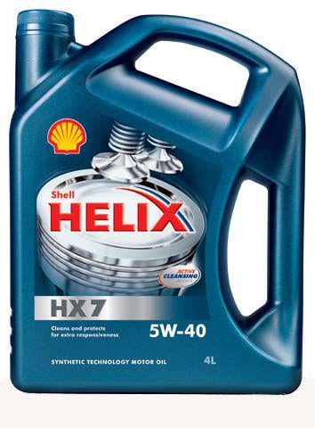 Моторное масло Shell Helix HX7 5W-40 4 л - фото 1