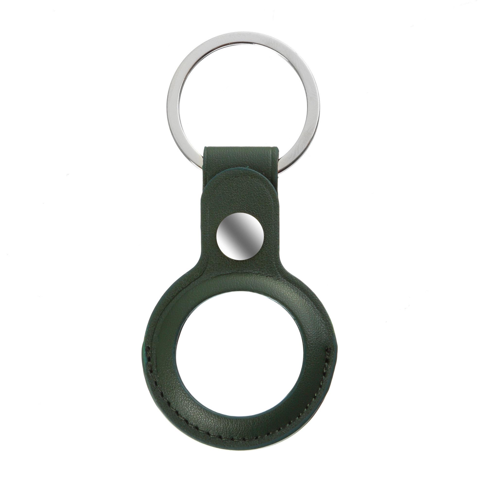 Чехол-брелок ArmorStandart для AirTag PU Leather Ring Dark green (ARM59116)
