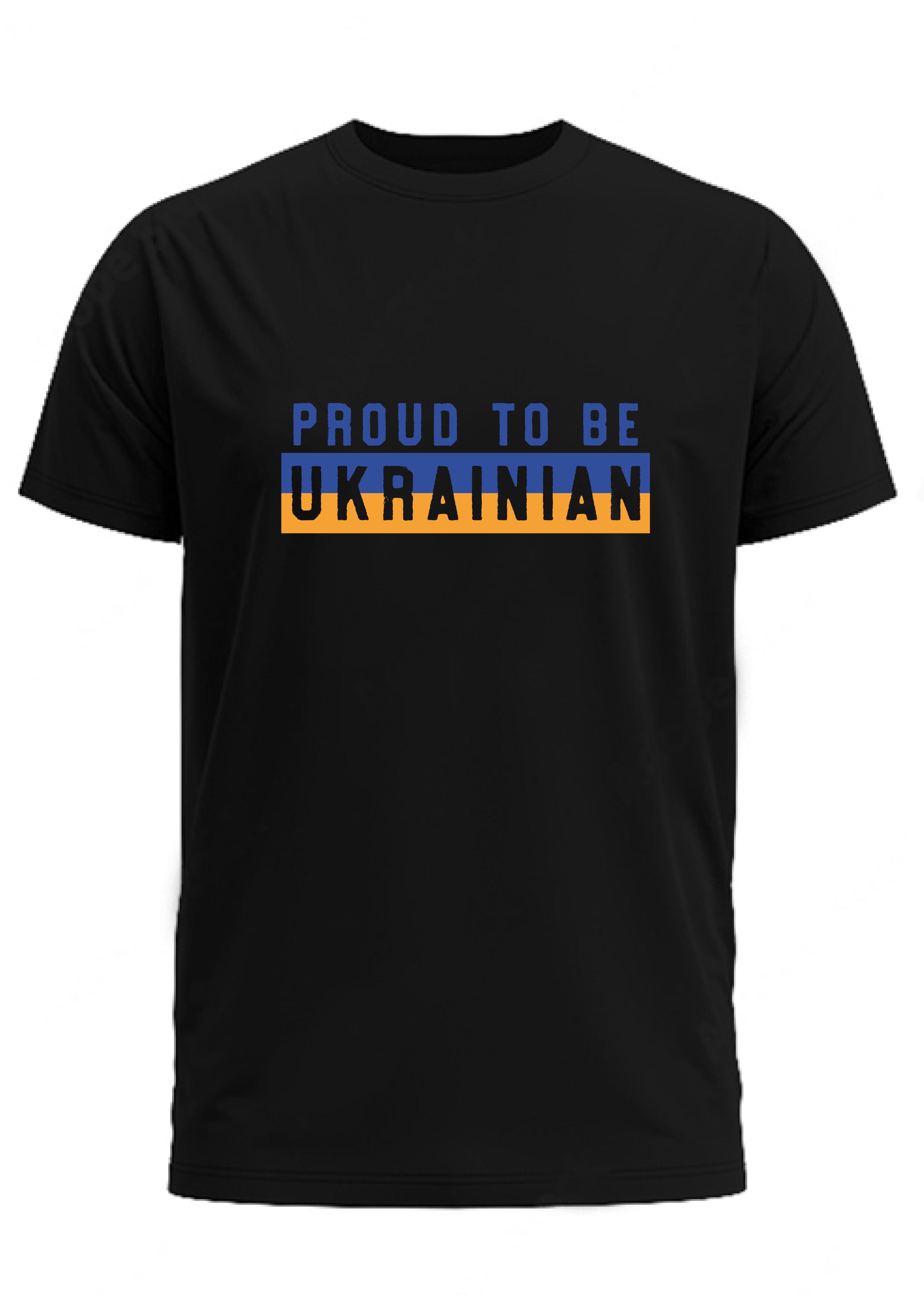 Футболка женская Roksana 16287 №1359 "Proud to be Ukrainian" M Черный (4821359162873)