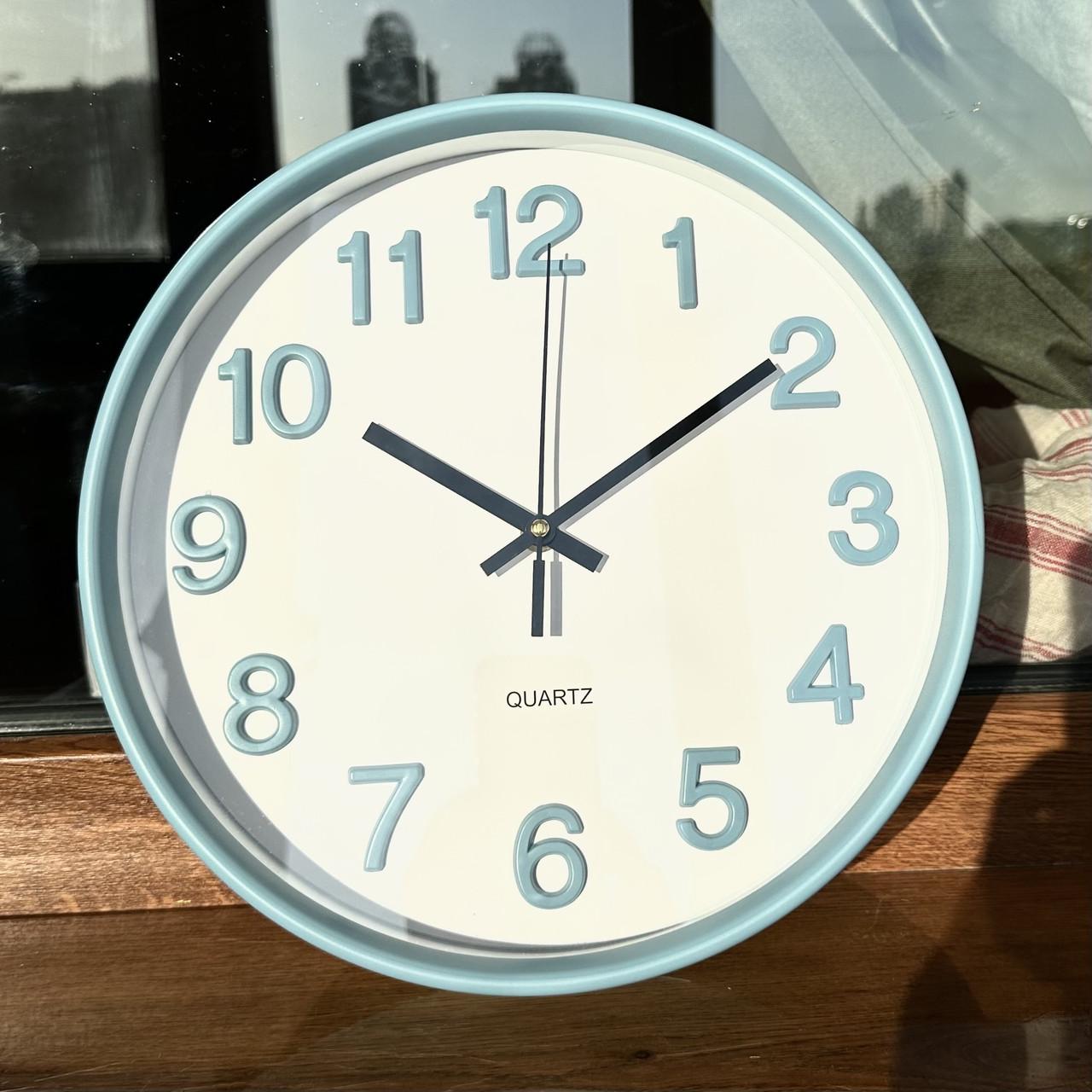 Годинник настінний безшумний Quartz OH-252-Sky 30 см Блакитний (2764179390) - фото 9 Годинник настінний безшумний Quartz OH-252-Sky 30 см Блакитний (2764179390) - фото 9